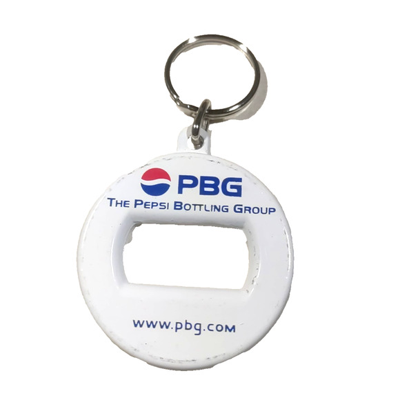 Pepsi Bottling Company PBG Bottle Opener Metal Keychain - Picture 1 of 6